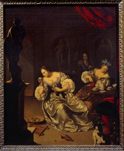 The Women of the Dutch Nobility Taking Tea by Willem Van Mieris
