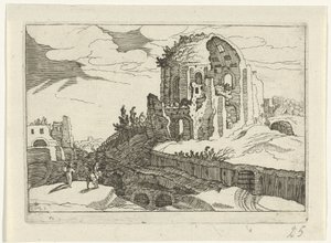 Nymphaeum in Rome (Roman Ruins, Series 2) by Willem van Nieulandt (II)