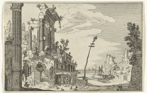 Roman Ruins by the Sea by Willem van Nieulandt (II)