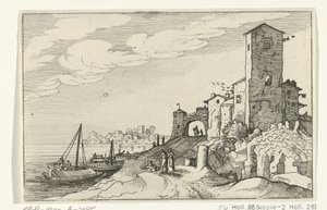 Tower and Gate on the Coast by Willem van Nieulandt (II)