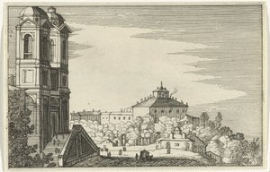 Trinità dei Monti in Rome by Willem van Nieulandt (II)