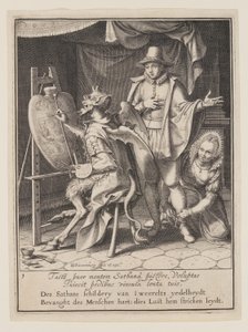 The Devil Painting Man’s Heart, from Allegory of the Misuse of Worldly Property by Willem van Swanenburgh