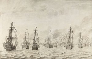 The Battle of Dunkirk by Willem van de Velde (I)