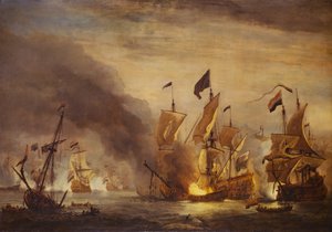 The Burning of HMS 