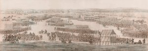 A Grand Review on Hounslow Heath by Willem van de the Elder Velde