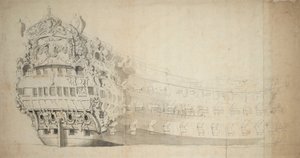 Royal Sovereign by Willem van de the Elder Velde