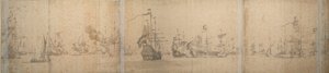The Dutch Fleet off the Coast of Holland November 1664 by Willem van de the Elder Velde