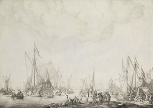 The Royal and State Yachts by Willem van de the Elder Velde