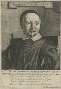 Portrait of Antonius Schellingwou by Willem van der Laegh