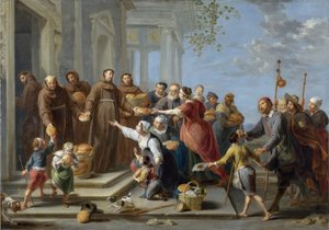 Saint Anthony of Padua Distributing Bread by Willem van the Elder Herp