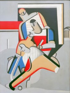 Hockey Player by Willi Baumeister