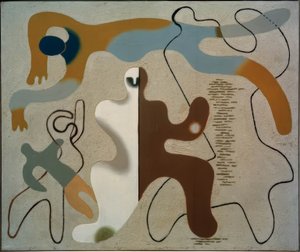 Swimmer by Willi Baumeister