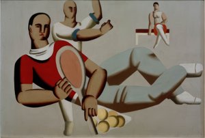 Tennis Player by Willi Baumeister