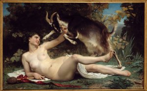 A Bacchante with a Goat