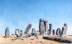 Sheep Grazing at Stonehenge