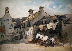The Interior Court of Old Parliament House, Dolgelley, North Wales by William Evans