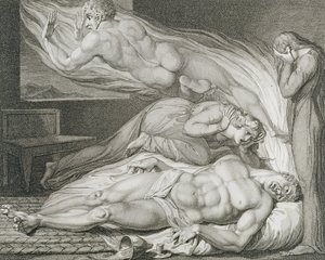 Death of the Strong Wicked Man, pl.6, illustration from 