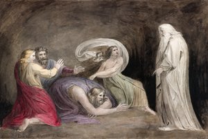 The Witch of Endor Raising the Spirit of Samuel by William (after) Blake