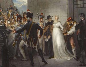 Marie-Antoinette leaving the Conciergerie, on October 16 by William (after) Hamilton