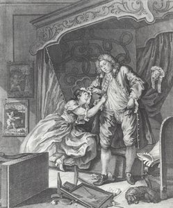 Woman Becomes Prostitute in 18th Century England by William (after) Hogarth