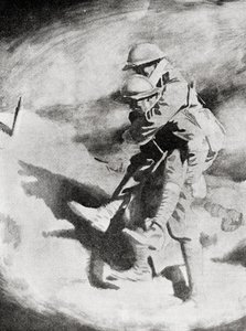 Poilu and Tommy after the Painting by Sir William Orpen by William (after) Orpen