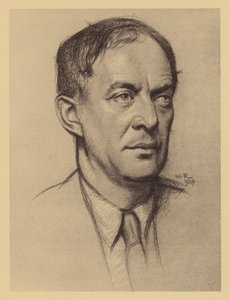 Portrait of Walter de la Mare by William (after) Rothenstein