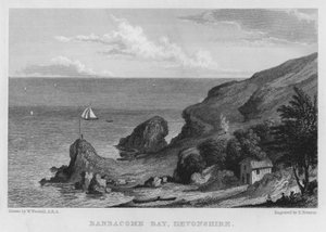 Babbacome Bay, Devonshire by William (after) Westall