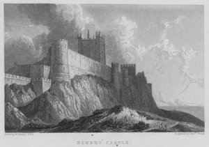 Bambro Castle by William (after) Westall