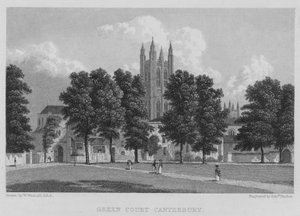 Green Court, Canterbury (engraving)