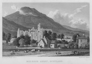 Melrose Abbey, Scotland by William (after) Westall