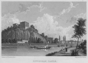 Nottingham Castle by William (after) Westall