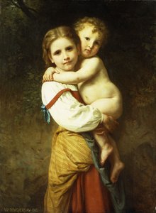 The Big Sister by William Adolphe Bouguereau