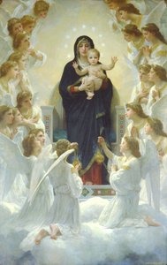 The Queen of the Angels or The Virgin with Angels by William Adolphe Bouguereau