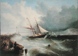 The Arrival of Prince Albert at Dover en route to London for his marriage to Queen Victoria in 1840 by William Adolphus Knell