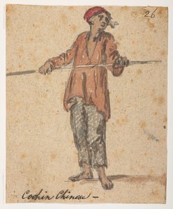 Cochin Chinese, from an Album of 372 drawings of landscapes, coastlines, costumes and everyday life made during Lord Macartney
