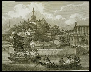 A View of the Gardens of the Imperial Palace, Peking (detail)
