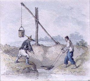 Chinese Labourers Collecting Water by William Alexander