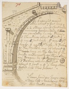 Studies of bridges, from an Album of 372 drawings of landscapes, coastlines, costumes and everyday life made during Lord Macartney