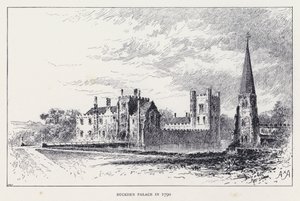 Buckden Palace in 1790 by William Alexander Ansted