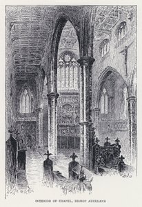 Interior of Chapel, Bishop Auckland by William Alexander Ansted