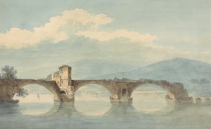 A Bridge over the Arno by William Alfred Delamotte