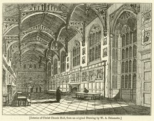 Interior of Christ Church Hall by William Alfred Delamotte