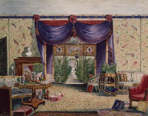 The Chinese Room at Middleton Park, Oxfordshire by William Alfred Delamotte