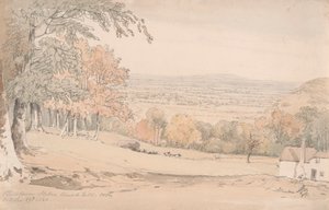 View from Stokenchurch Hill, Buckinghamshire by William Alfred Delamotte