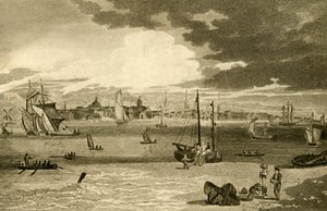 View of Liverpool, from the ferry, Lancashire