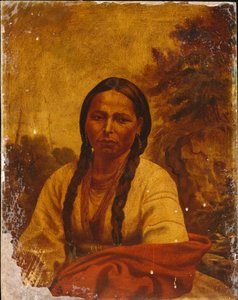 A Dakota Indian Woman by William Armstrong