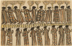 Figures in Possum Skin Cloaks by William Barak