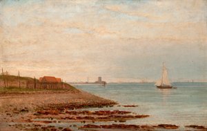 Broughty Castle from the Stannergate by William Barclay