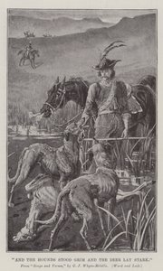 And the Hounds Stood Grim and the Deer Lay Stark by William Barnes Wollen