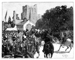 Arrival of Queen Victoria at Kelso, Scotland by William Barnes Wollen